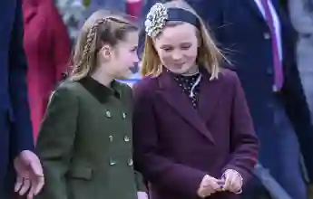 Princess Charlotte and Mia Tindall