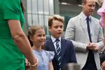 La princesa Carlota y el príncipe Jorge