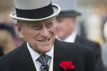 Prince Philip at a garden party at Buckingham Palace on May 16, 2017