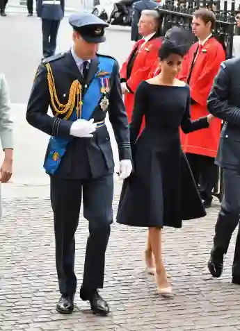 Prince William and Duchess Meghan at an event to mark the centenary of the RAF on July 10, 2018