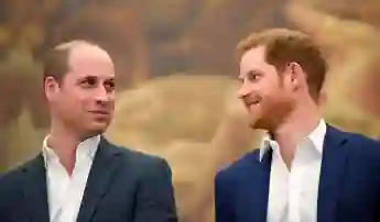 Prince William and Prince Harry at the opening of the Greenhouse Sports Center on April 26, 2018