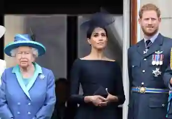 Reina Isabel, Meghan Markle y el príncipe Harry