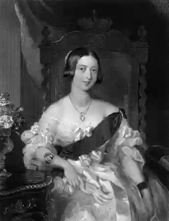 Retrato de la Reina Victoria de joven