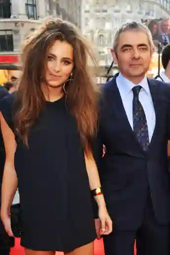 Rowan Atkinson y su hija Lily
