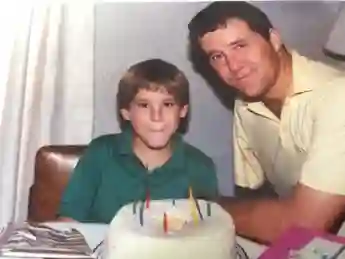 Ryan Reynolds as a child alongside his father on Instagram