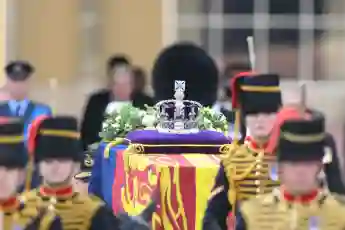 Queen's coffin in London