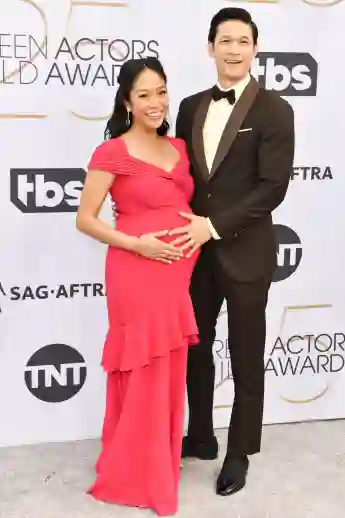 Shelby Rabara and Harry Shum Jr. at 25th Annual Screen Actors Guild Awards on January 27, 2019, in Los Angeles, California.