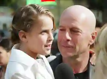 Tallulah Willis and Bruce Willis