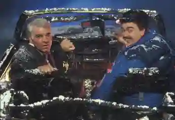 Steve Martin and John Candy in ''Planes, Trains and Automobiles''
