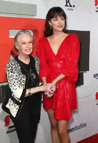 Tippi Hedren and Dakota Johnson