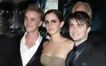 Tom Felton, Emma Watson and Daniel Radcliffe