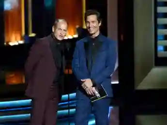 Woody Harrelson and Matthew McConaughey On Stage