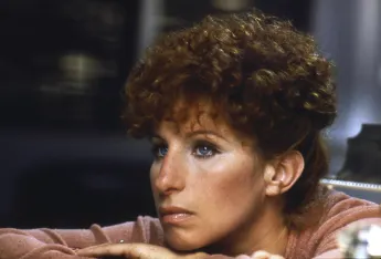 Barbra Streisand with a thoughtful look