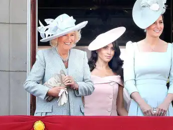 Camilla Parker, Duchess Meghan and Princess Kate
