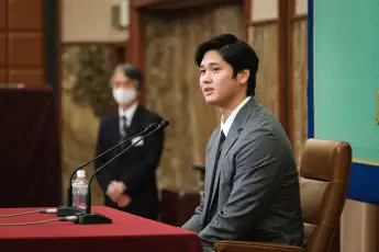 Can Shohei Ohtani speak English well Japanese language controversy interpreter MLB interview Los Angeles Angels Stephen A Smith