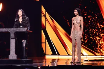 Cher and Zendaya during the Rock &amp; Roll Hall Of Fame ceremony