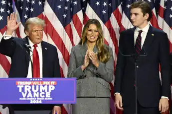 donald trump melania trump barron trump election party change family