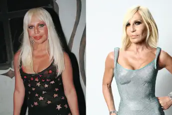 Donatella Versace then vs. today