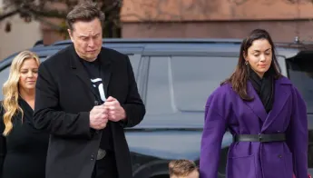 Elon Musk and Shivon Zilis in February 2025