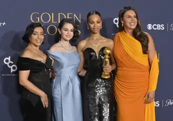 The stars of the movie "Emilia Perez"