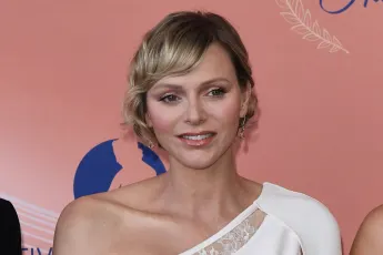 princess charlene red carpet cut out dress revealing