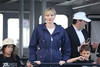 princess charlene boat water hairstyle style