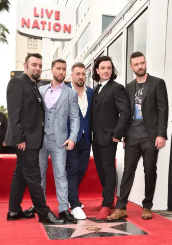*NSYNC Honored With Star On The Hollywood Walk Of Fame