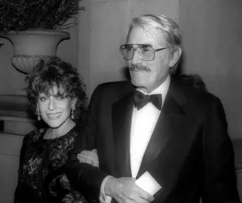 Gregory Peck, wife Veronique, 1995, Photo By John Barrett/PHOTOlink/Courtesy Everett Collection (Gregory Peck2703)ASCA03