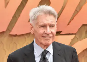 Harrison Ford at the premiere of "Indiana Jones and the Wheel of Fortune"