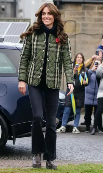 Duchess Kate wears flared trousers on her visit to Scotland