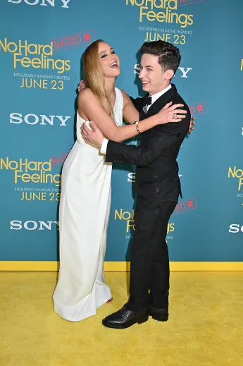 US Premiere of No Hard Feelings US Premiere of No Hard Feelings Jennifer Lawrence and Andrew Feldman attend The US Premi
