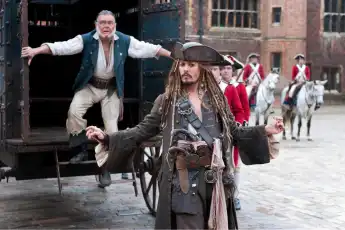 Johnny Depp as Captain Jack Sparrow in Pirates of the Caribbean