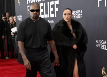 Kanye West and Bianca Censori at the Grammys