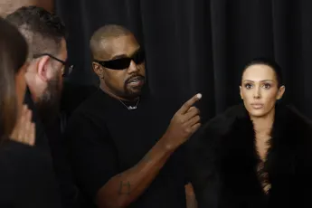 Kanye West and Bianca Censori at the Grammys 2025