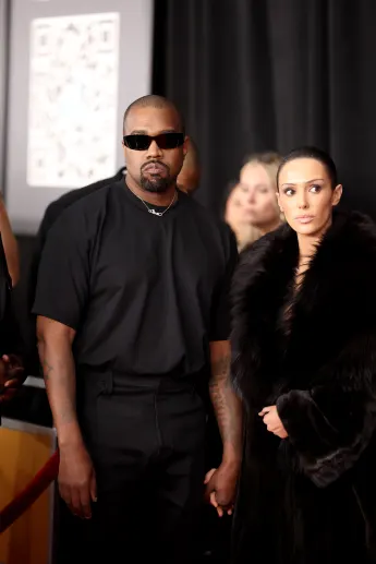 Kanye West and Bianca Censori red carpet appearance nude