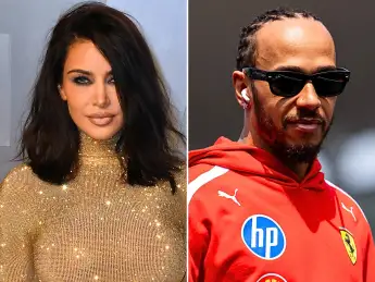 Kim Kardashian and Lewis Hamilton