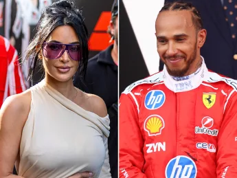 Kim Kardashian and Lewis Hamilton