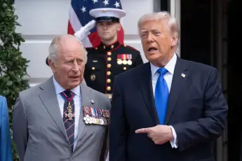 King Charles III and Donald Trump