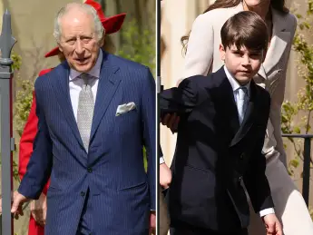 King Charles III and Prince Louis