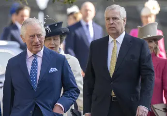 King Charles and Prince Andrew