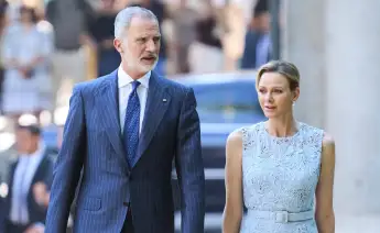 King Felipe and Princess Charlène