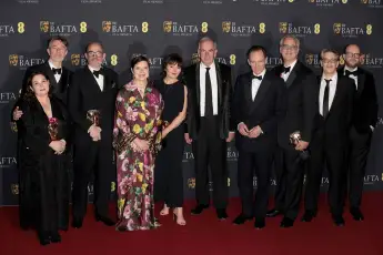 The "Conclave" cast celebrates triumph at the BAFTA Awards