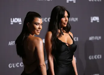 Kourtney Kardashian and Kim Kardashian