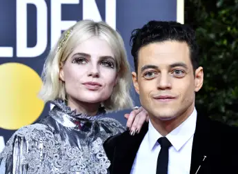 Lucy Boynton and Rami Malek