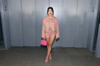 Lucy Hale at New York Fashion Week in September 2023