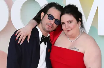 Luis Felber and Lena Dunham