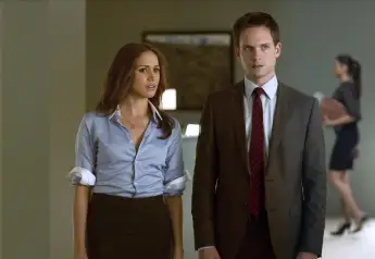 Meghan Markle &amp; Patrick J. Adams in "Suits"