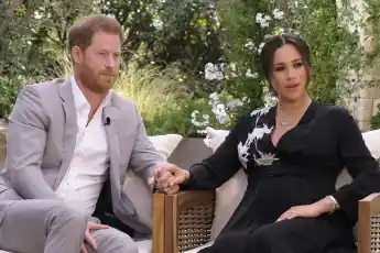 Prince Harry and Meghan Markle speak with Oprah Winfrey