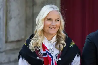 Crown Princess Mette-Marit of Norway on National Day in Oslo on May 17, 2023.