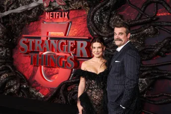Millie Bobby Brown and David Harbour